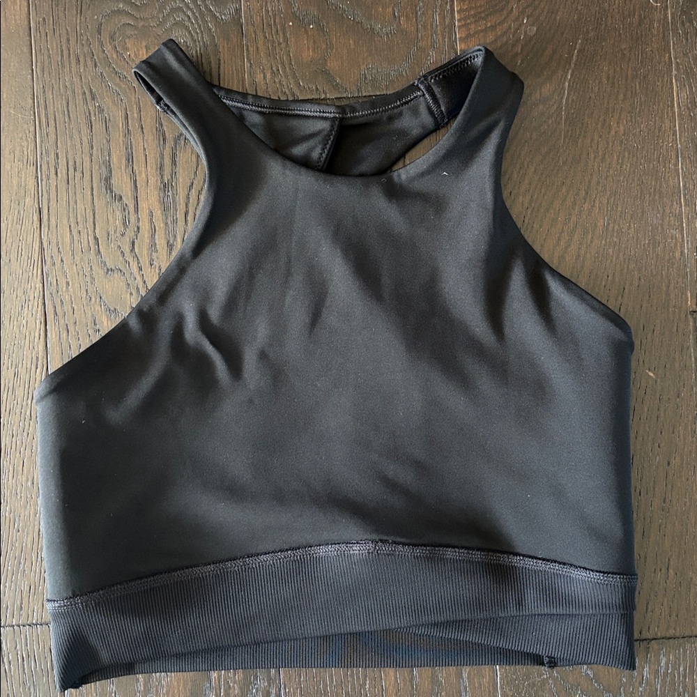 Black Nike Dr Fit Sports bra sz M Light Support High Neck